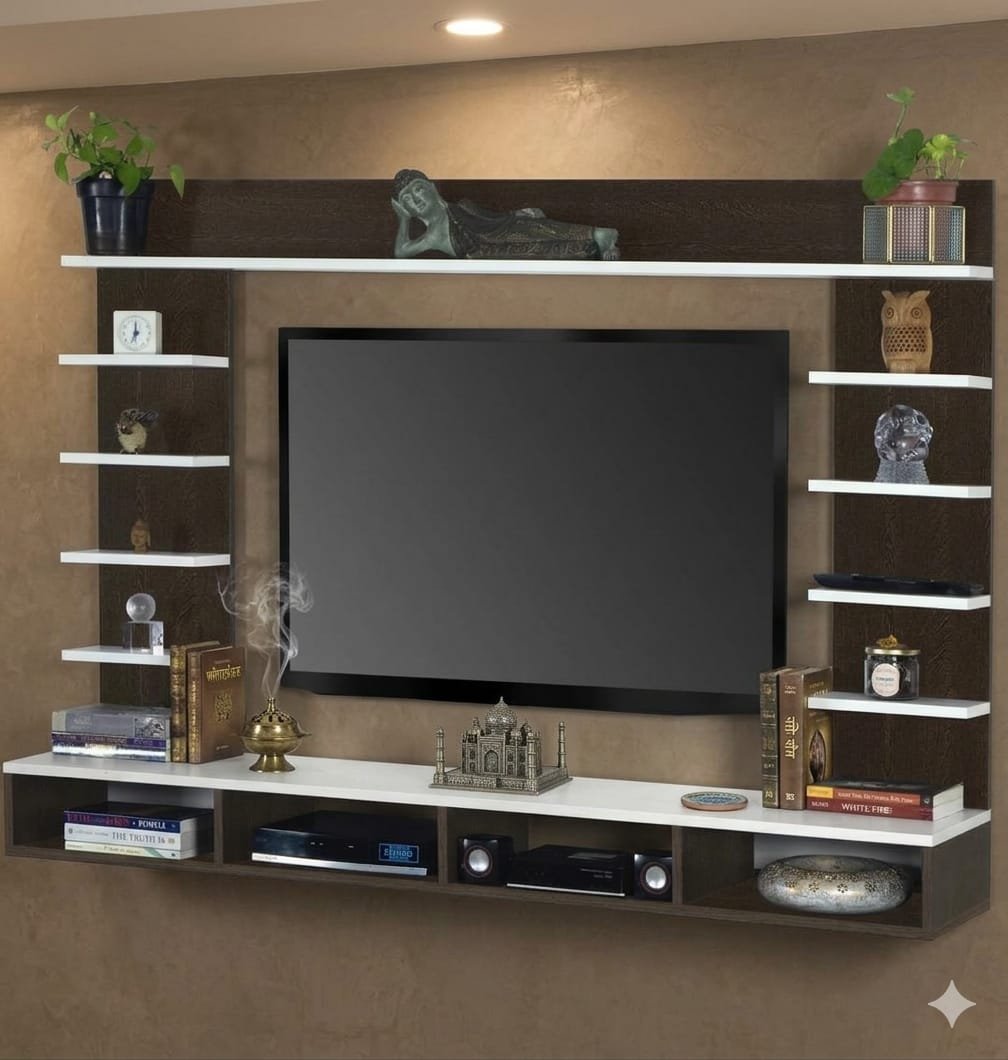 Warm and comfortable living room decor